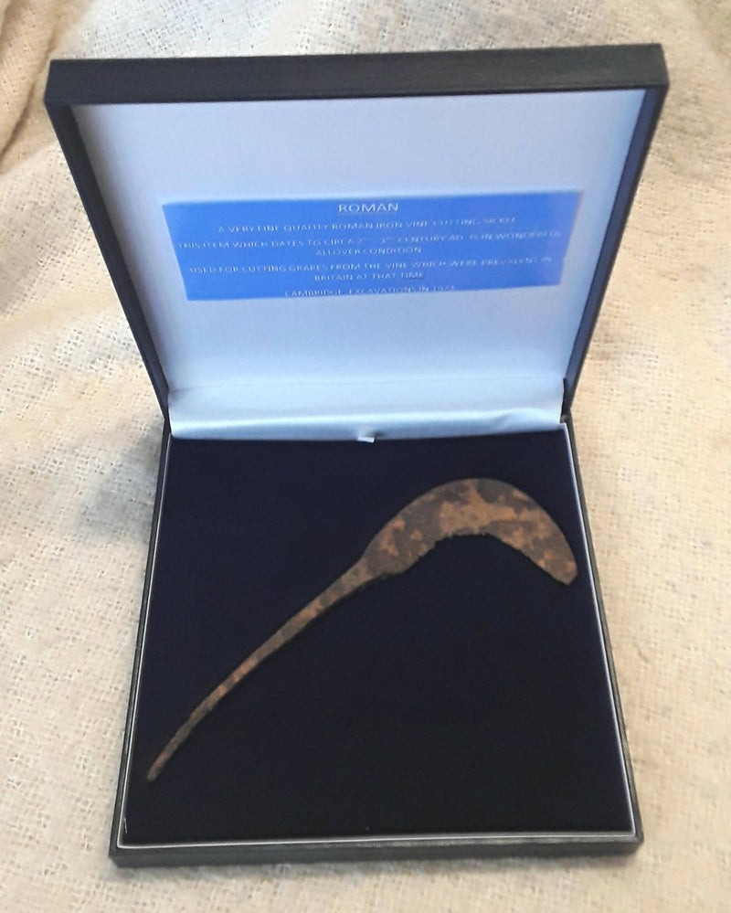 A Roman Small Iron Vine Pruning Sickle Blade.
