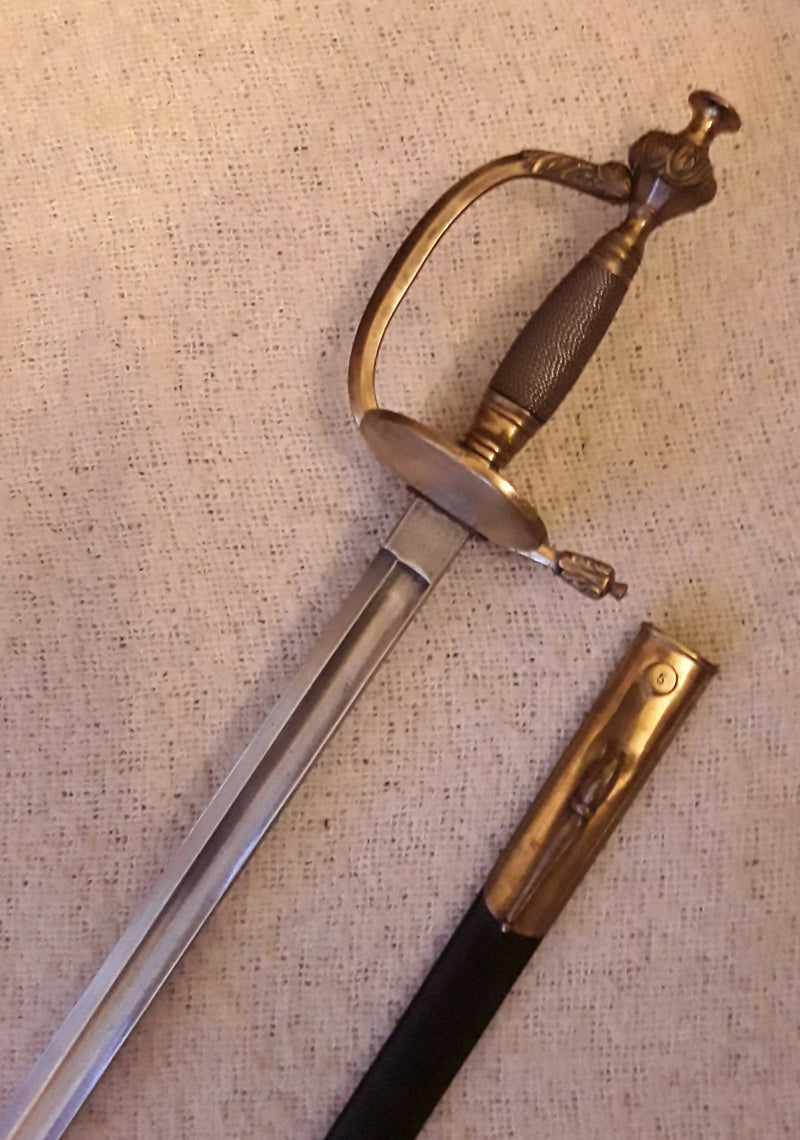 A Napoleonic Period Prussian Infantry Officers Sword .