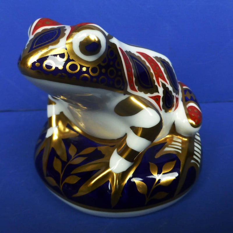 Royal Crown Derby Paperweight - Frog