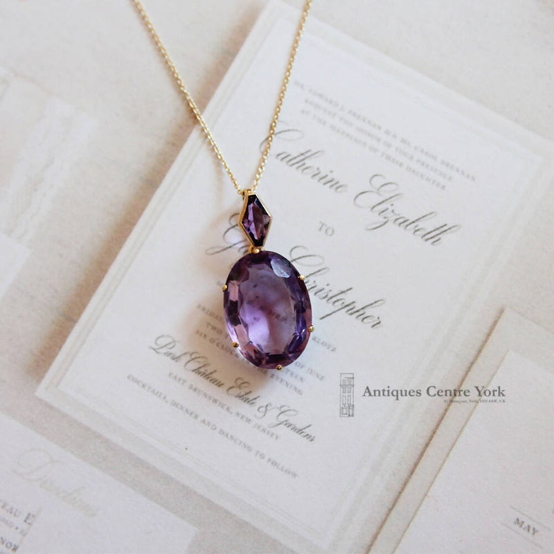 Victorian 18ct Amethyst Pendant