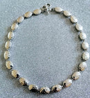 New Hammered Sterling Silver Statement Necklace - 18"