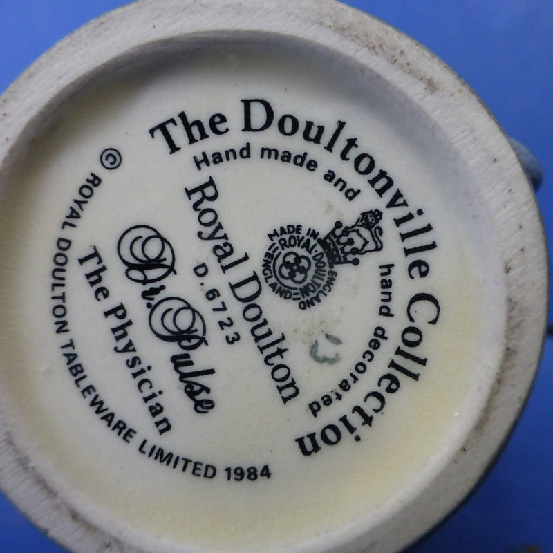 Royal Doulton Doultonville Toby Jug - Dr Pulse The Physician D6723