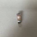 Art Deco style silver and CZ ring