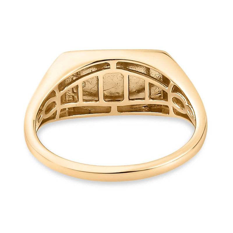 Diamond Signet Ring in 9K Gold (Size W)