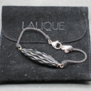 Lalique “Briolette” black crystal bracelet