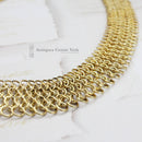 Silver Gilt Mesh Necklace by Milor