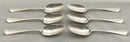 Georgian, George II, Set of Six Silver Hanoverian Pattern Tablespoons. London 1742 Ebenezer Coker. 12 troy ounces.