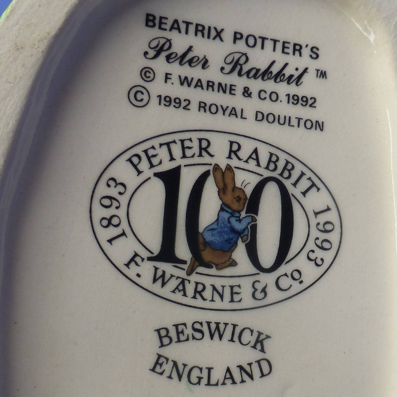 Beswick Large Beatrix Potter Figurine - Peter Rabbit - Centenary Edition