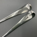 Pair of George III silver tablespoons