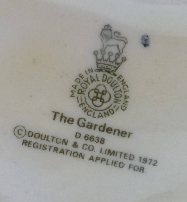 Royal Doulton Miniature Character Jug The Gardener D6638