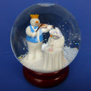 Coalport Limited Edition Snowman Snow Globe - At The Party