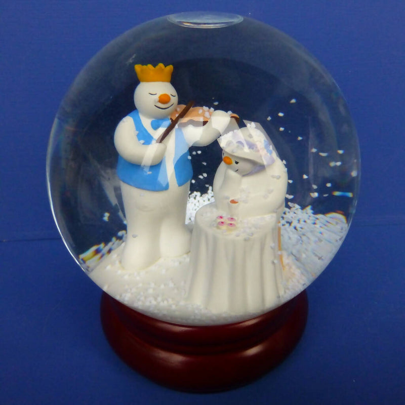 Coalport Limited Edition Snowman Snow Globe - At The Party
