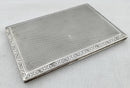 George V Silver Cigarette Case. Chester 1918 Asprey & Co Ltd. 6 troy ounces.