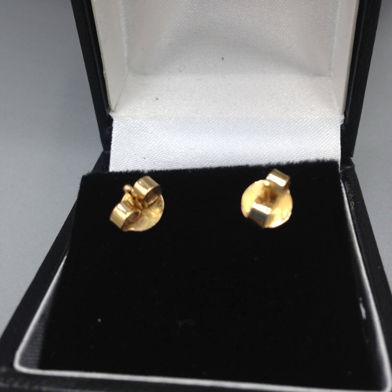 18ct gold Egyptian ankh stud earrings
