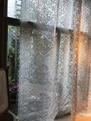 Copy of Grace antique design Laura Ashley cream cotton lace Curtain Panel remnant 54”/60”