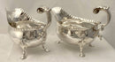 Georgian, George III, Pair of Silver Sauce Boats. London 1762 William Skeen. 17.7 troy ounces.