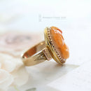 Victorian 15ct Gold Cornelian Cameo Ring