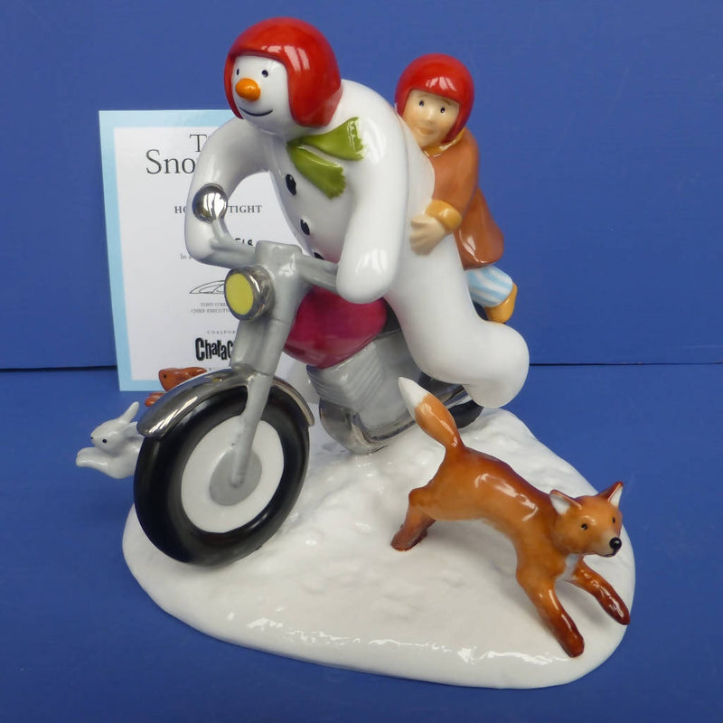 Coalport Limited Edition Snowman - Hold On Tight (Boxed)