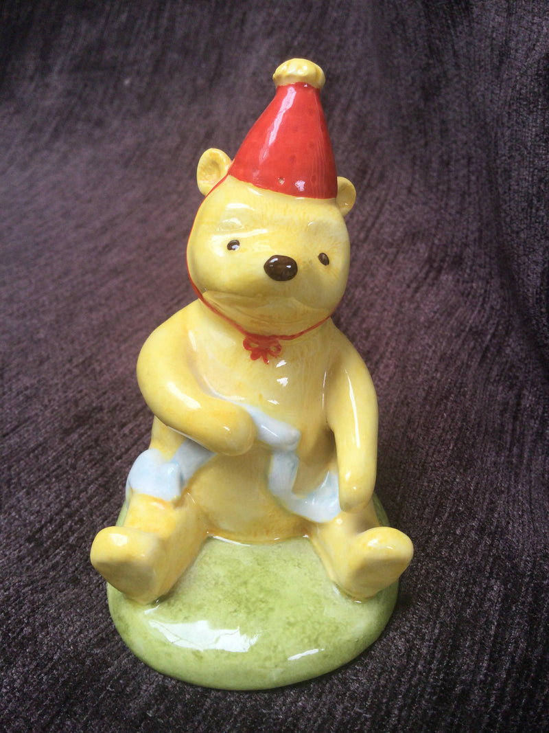 Royal Doulton Winnie The Pooh Figurine Royal Doulton Pooh and the party hat figure WP33