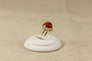 Vintage 8ct Gold & Amber Ring