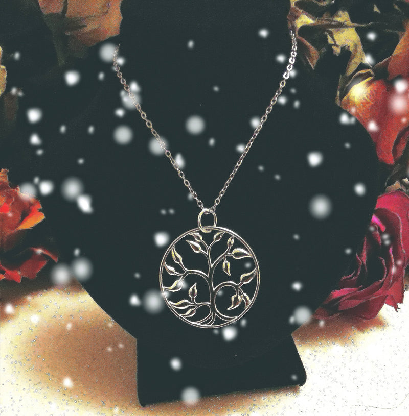 New 925 Sterling Silver Tree of Life Pendant Necklace