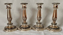 William IV Period Set of Four Old Sheffield Plate Candlesticks, circa 1830.