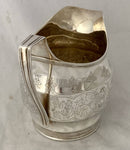 Georgian, George III, Crested Silver Cream Jug. London 1800 Robert & David Hennell. 5.49 troy ounces.