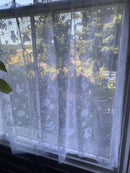 Vintage nursery design Cotton Lace Curtain Panelling to finish - 68 x 40Inches