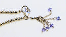 New Tanzanite Sterling Silver Tassel Bracelet - 7.5"