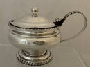 Georgian, George III, Silver Pedestal Mustard Pot & Liner. London 1816. 3.8 troy ounces.