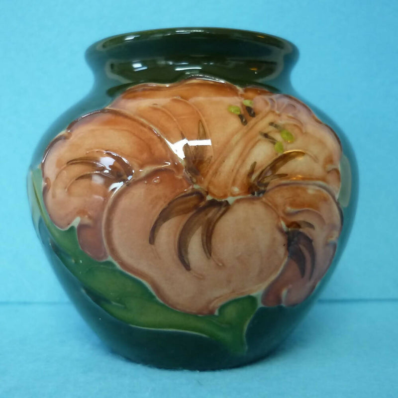 A Small Moorcroft Vase in the Hibiscus Pattern by Walter Moorcroft
