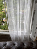 Beautiful plain Ivory cotton madras Lace to finish 115/130cms
