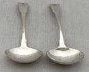 Georgian, George III, Pair of Silver Sauce Ladles. London 1813 Richard Turner. 3.4 troy ounces.