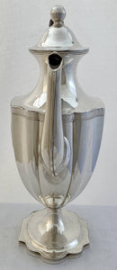 Georgian, George III, Style Silver Plated Coffee Pot.