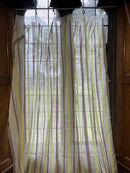 Scottish Madras Panel with Green and Brown Stripe Design 69” / 94”