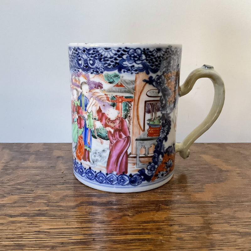 Chinese export porcelain tankard