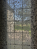 Jane Lace Design 14 Point Lace Sample unfinished panel Bone colour 106 cm (52”) x 101 cm (40")