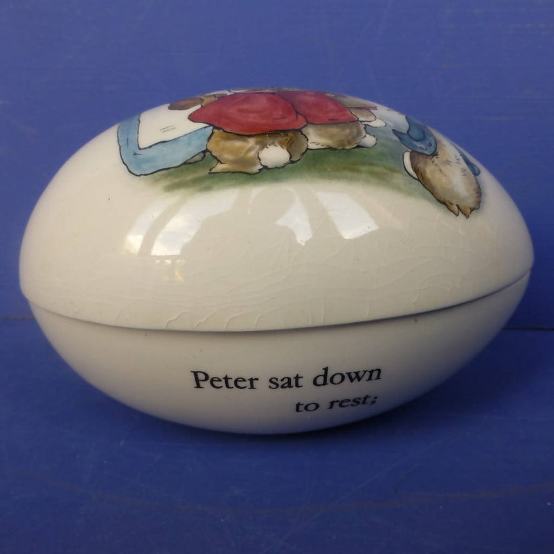 Wedgwood Beatrix Potter Peter Rabbit Egg Trinket Box