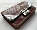 Edwardian Silver & Leather Purse. London 1905/06 De La Rue Ltd.