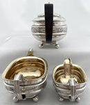 Georgian, George III, silver tea service. London 1810 Robert Hennell I & Samuel Hennell. 33 troy ounces.