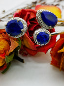 New Luxurious Lapis Lazuli 925 Sterling Silver Bracelet 7.5"