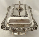 Georgian, George IV, Old Sheffield Plate Entree Dish, Cover & Warming Stand.
