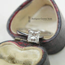 Platinum Certified Princess Cut Diamond Solitaire 1.09ct