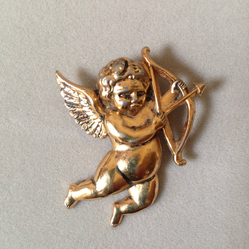 Coro Cupid brooch c.1960