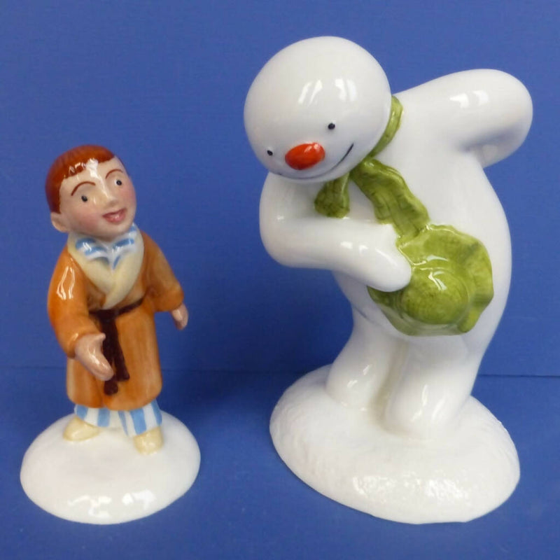 Royal Doulton Limited Edition Snowman - The Snowman and James (Pair) - Boxed