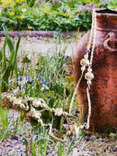 New Sterling Silver Station Necklace - Size 18